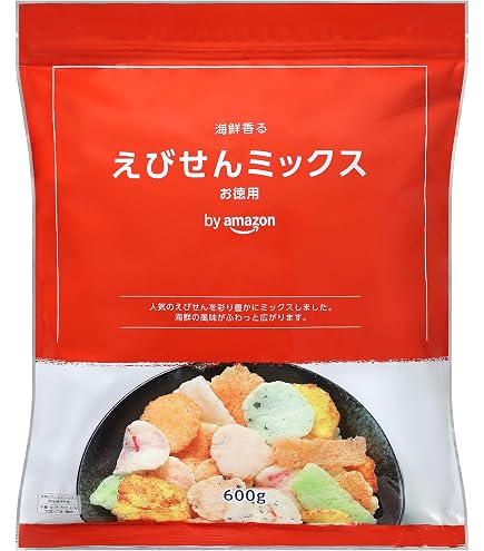 Amazon | by Amazon おつまみミックス 500g 7種入り 大容量 チャック